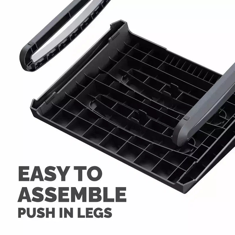 Poggiapiedi ergonomico, nero