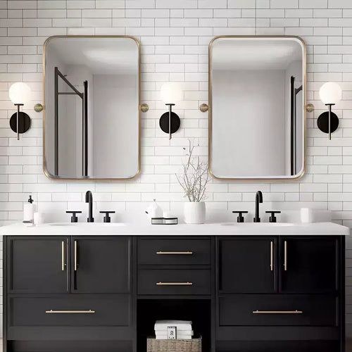 PexFix 31x23Aluminum Fine Edge Wall Mirror Set of 2