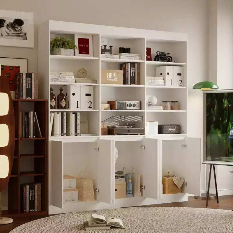 Libreria Grande Bianca - Spazio Generoso per i Libri in un Design Minimalista
