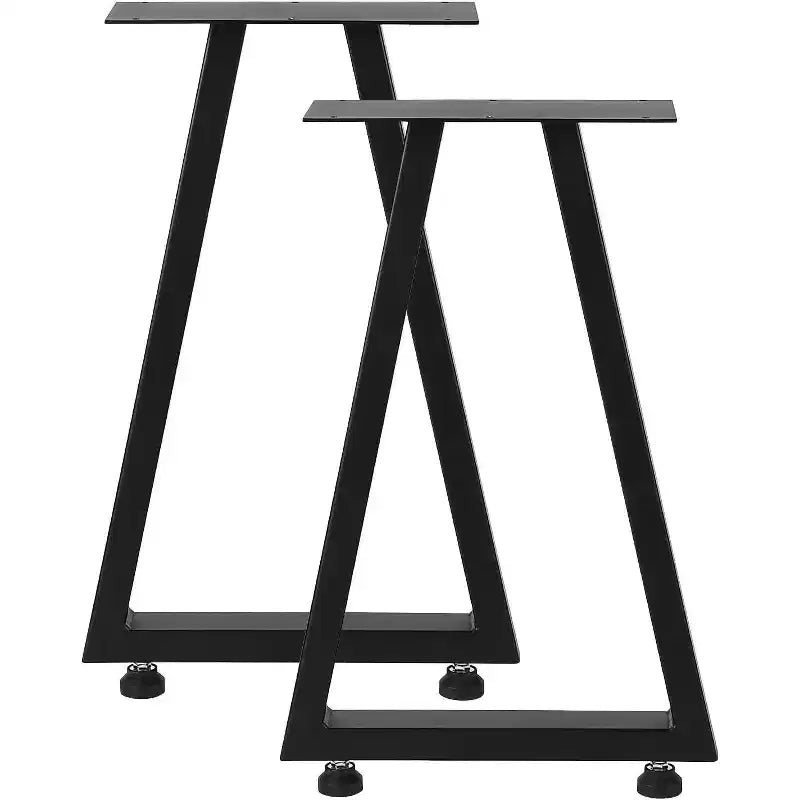 Gambe per tavolo in metallo nero, gambe per mobili in stile industriale per tavoli da pranzo, tavolini da caffè, supporto durevole e moderno per casa e ufficio