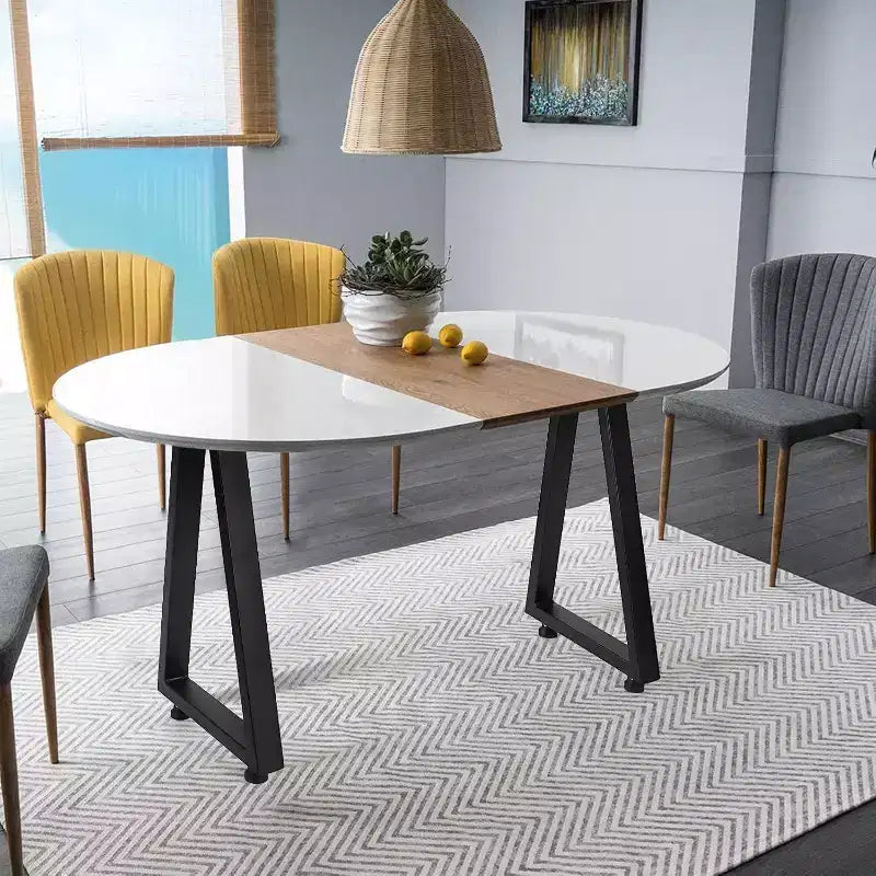 Gambe per tavolo in metallo nero, gambe per mobili in stile industriale per tavoli da pranzo, tavolini da caffè, supporto durevole e moderno per casa e ufficio