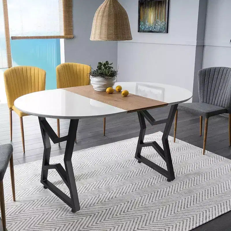 Gambe per tavolo in metallo nero, gambe per mobili in stile industriale per tavoli da pranzo, tavolini da caffè, supporto durevole e moderno per casa e ufficio