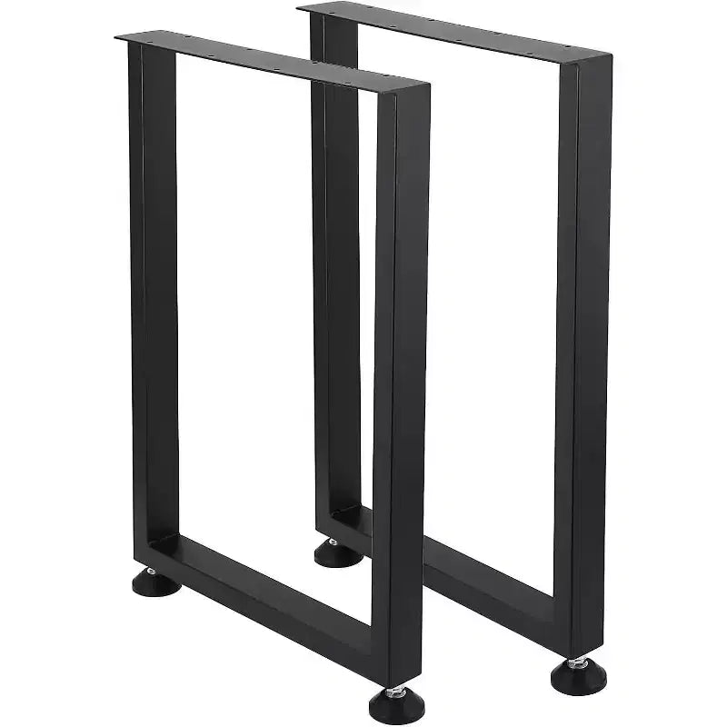Gambe per tavolo in metallo nero, gambe per mobili in stile industriale per tavoli da pranzo, tavolini da caffè, supporto durevole e moderno per casa e ufficio
