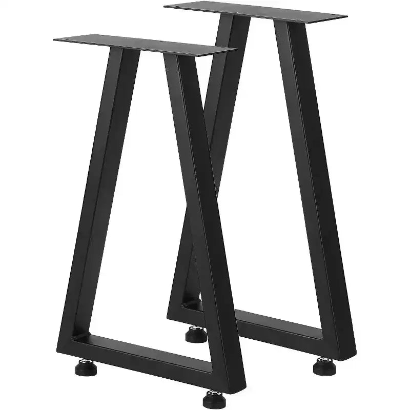 Gambe per tavolo in metallo nero, gambe per mobili in stile industriale per tavoli da pranzo, tavolini da caffè, supporto durevole e moderno per casa e ufficio