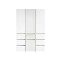 HomeStock 70.9 in.H x 17.72 in.W White Wood Composite Closet System for Universal Storage with Storage Bins