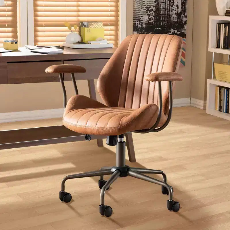 Sedia da Ufficio Ergonomica Moderna per Computer, in Tessuto Scamosciato, per Dirigenti o Ufficio Domestico