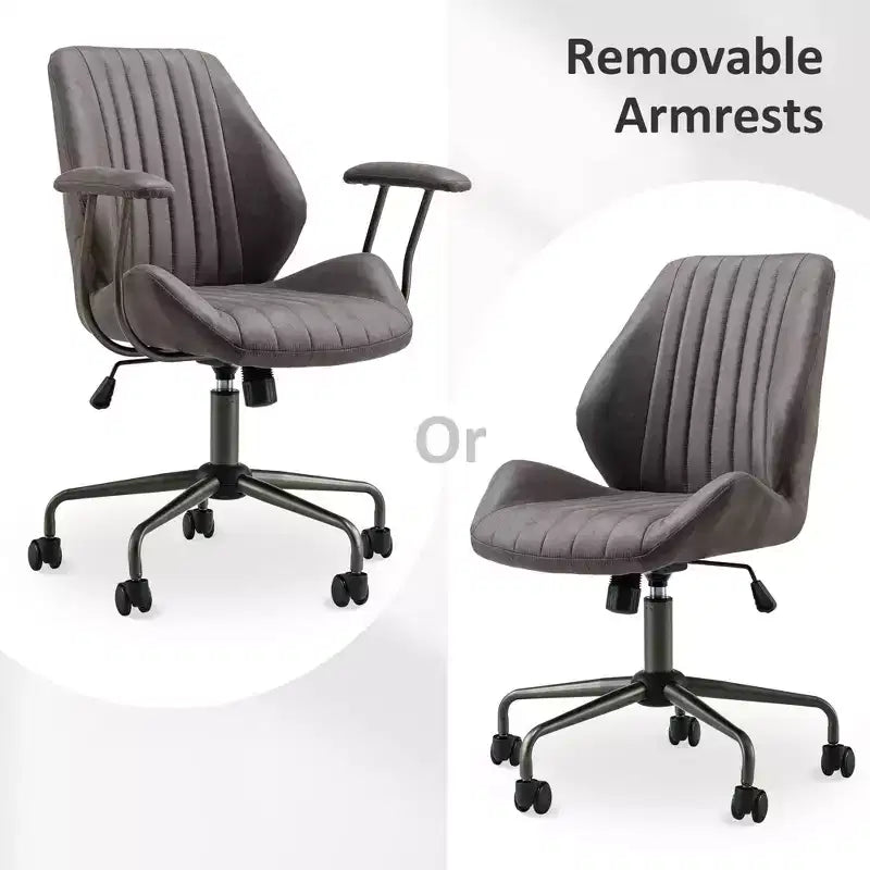 Sedia da Ufficio Ergonomica Moderna per Computer, in Tessuto Scamosciato, per Dirigenti o Ufficio Domestico