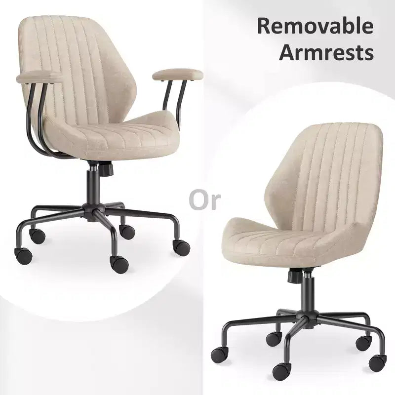 Sedia da Ufficio Ergonomica Moderna per Computer, in Tessuto Scamosciato, per Dirigenti o Ufficio Domestico