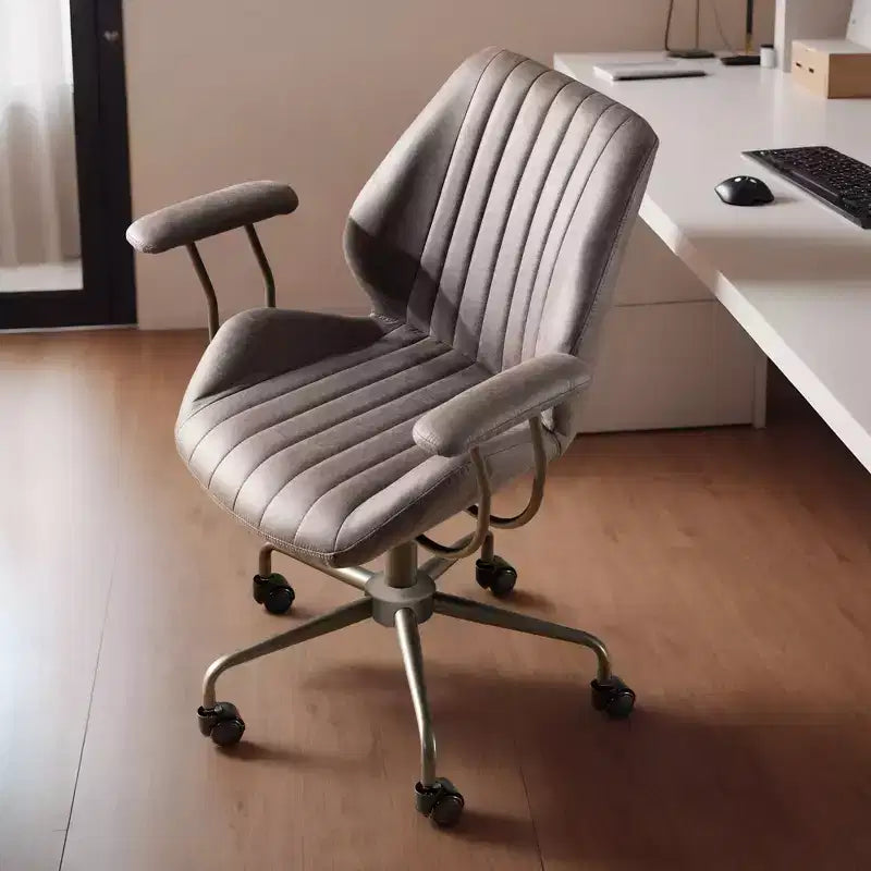 Sedia da Ufficio Ergonomica Moderna per Computer, in Tessuto Scamosciato, per Dirigenti o Ufficio Domestico