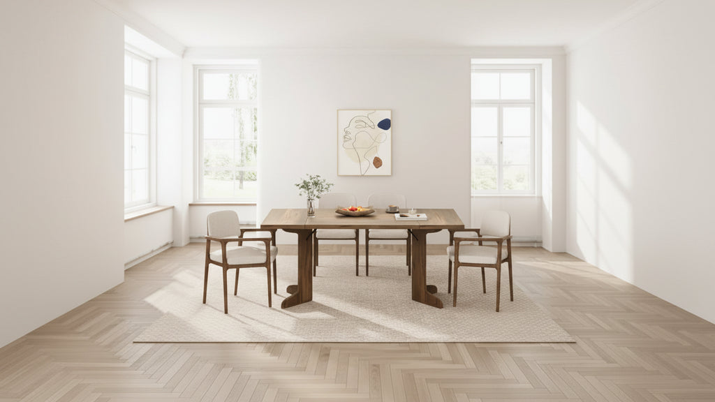 Tavolo da pranzo da 71 pollici per 6-8 persone, tavolo da cucina in stile rustico con piano grande, tavolo da pranzo rettangolare per sala da pranzo, soggiorno