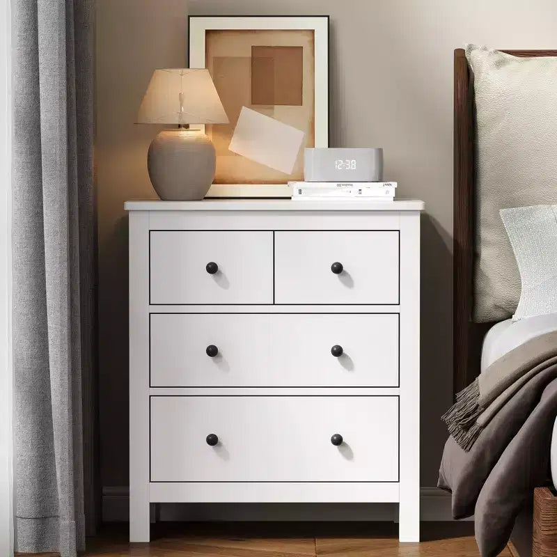 Comò moderno in legno a 3 cassetti per camera da letto