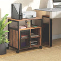 Mobile Printer Stand with Socket & USB Ports