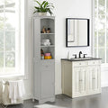 Tall Freestanding Bathroom Storage Linen Cabinet with Drawer 13x9x67
